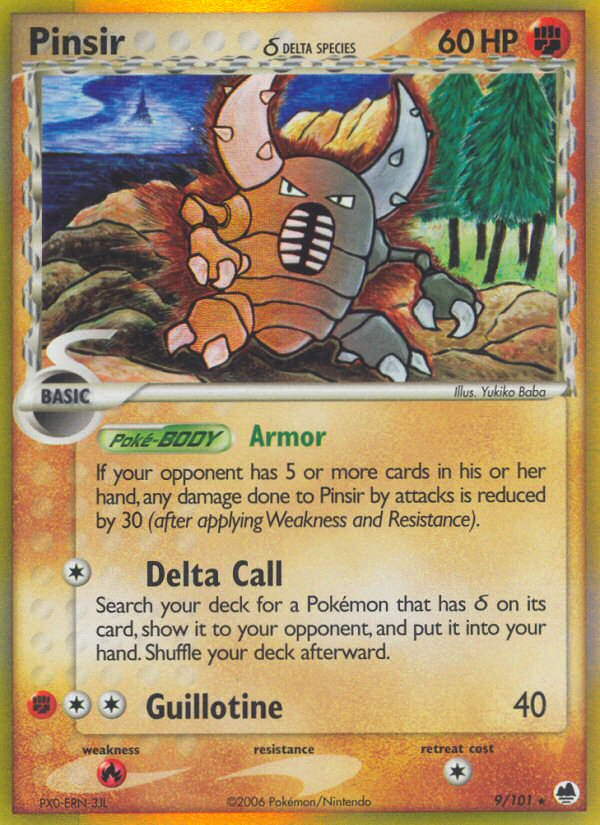 Pinsir δ 009/101 Rare Holo