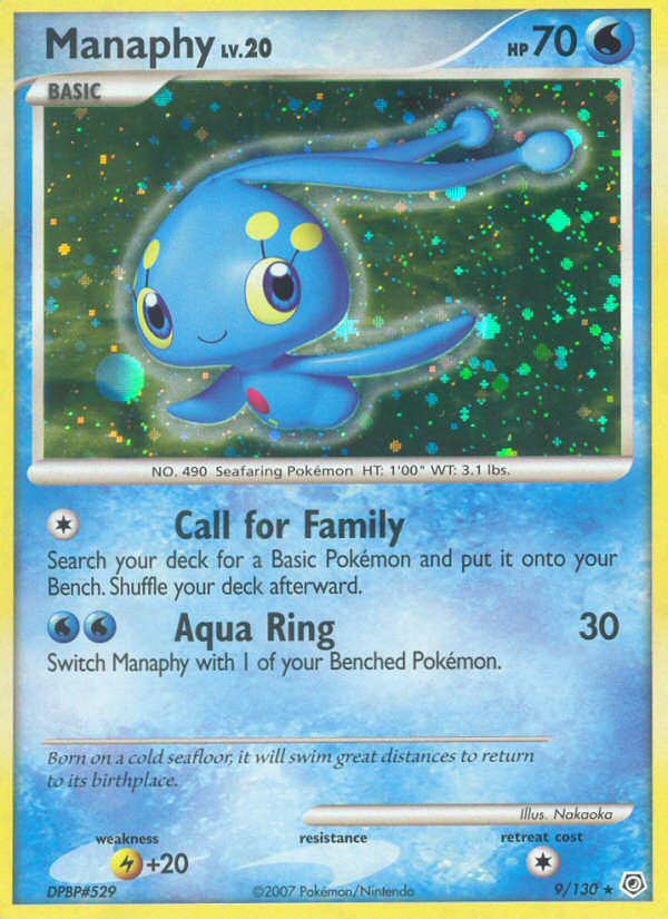 Manaphy 009/130 Rare Holo