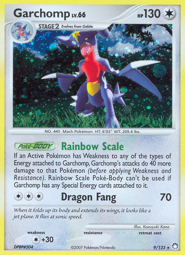 Garchomp 009/124 Rare Holo