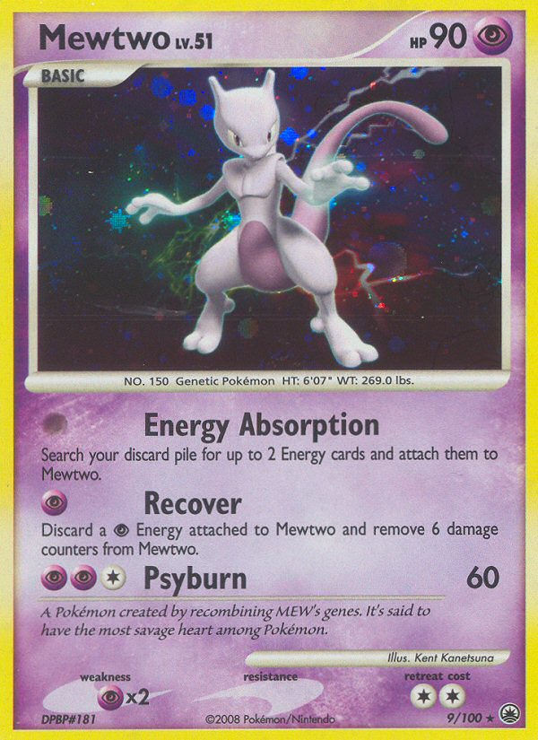 Mewtwo 009/100 Rare Holo