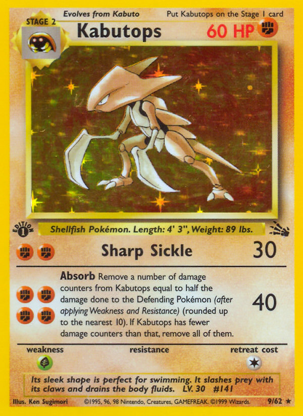 Kabutops 009/62 Rare Holo