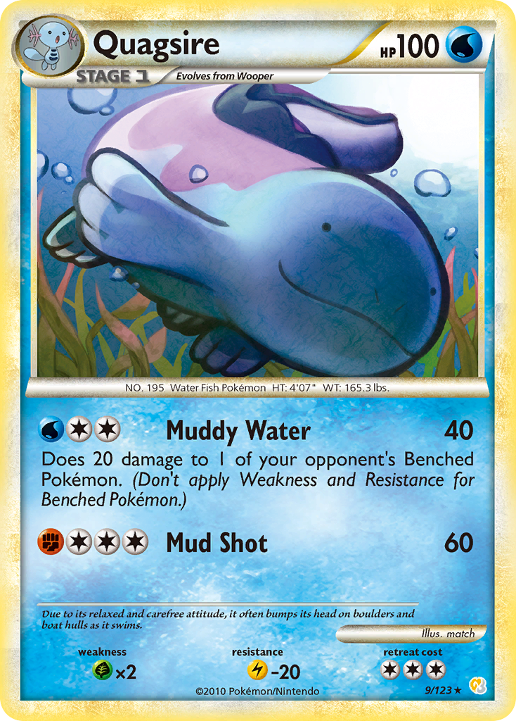 Quagsire 009/124 Rare Holo
