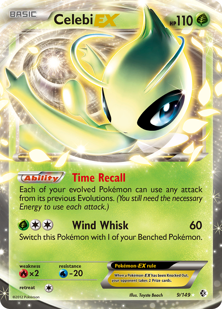 Celebi-EX 009/153 Rare Holo EX