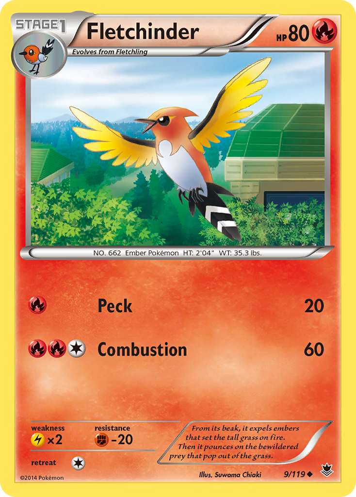 Fletchinder 009/124 Uncommon