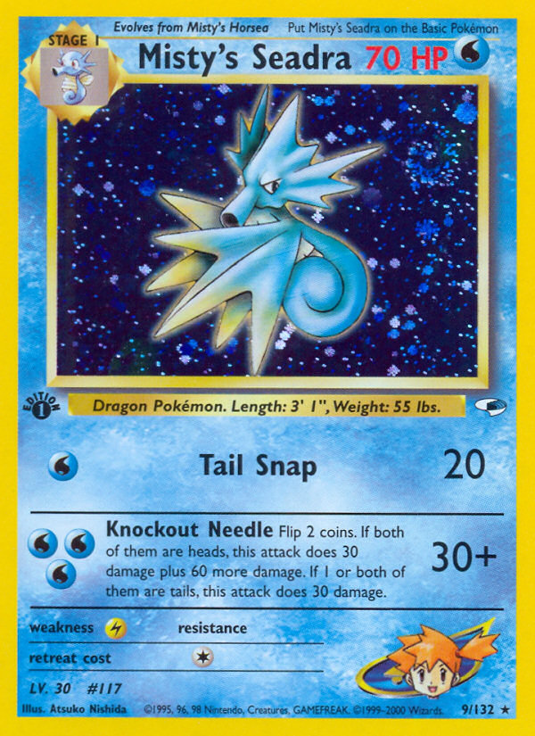 Misty's Seadra 009/132 Rare Holo