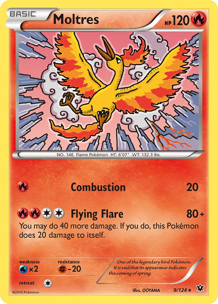 Moltres 009/129 Rare