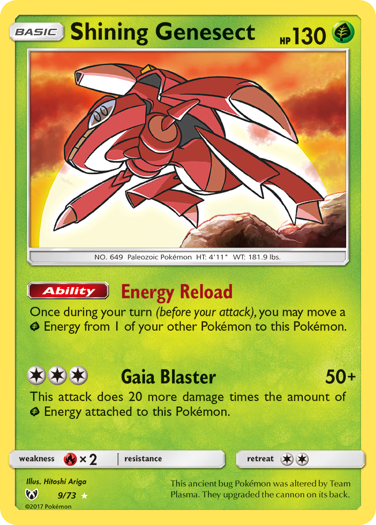 Shining Genesect 009/81 Rare Shining