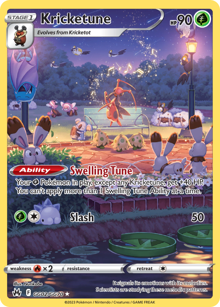 Kricketune 002/70 Trainer Gallery Rare Holo
