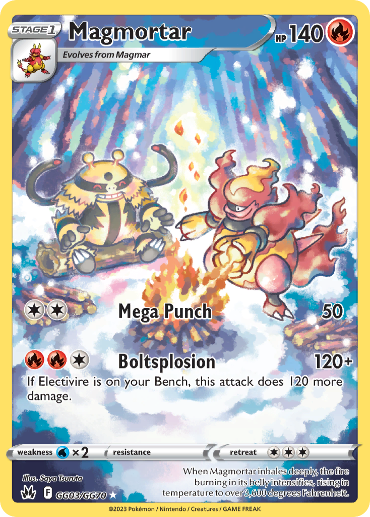 Magmortar 003/70 Trainer Gallery Rare Holo