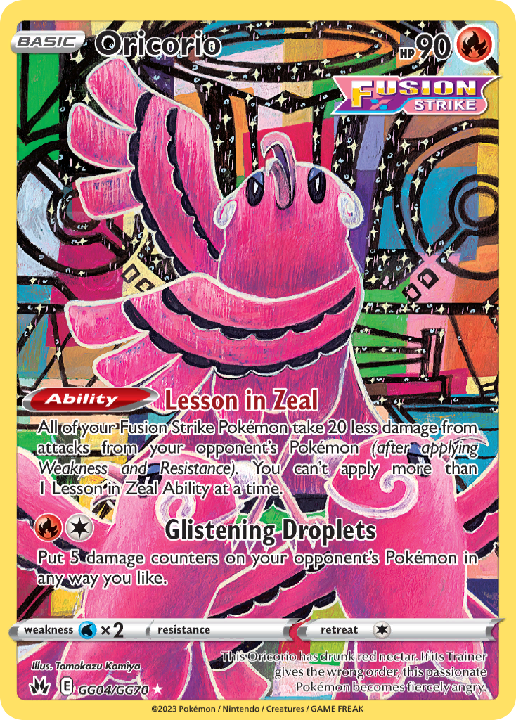 Oricorio 004/70 Trainer Gallery Rare Holo