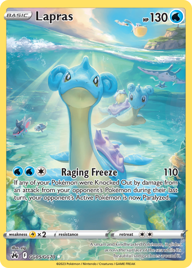 Lapras 005/70 Trainer Gallery Rare Holo