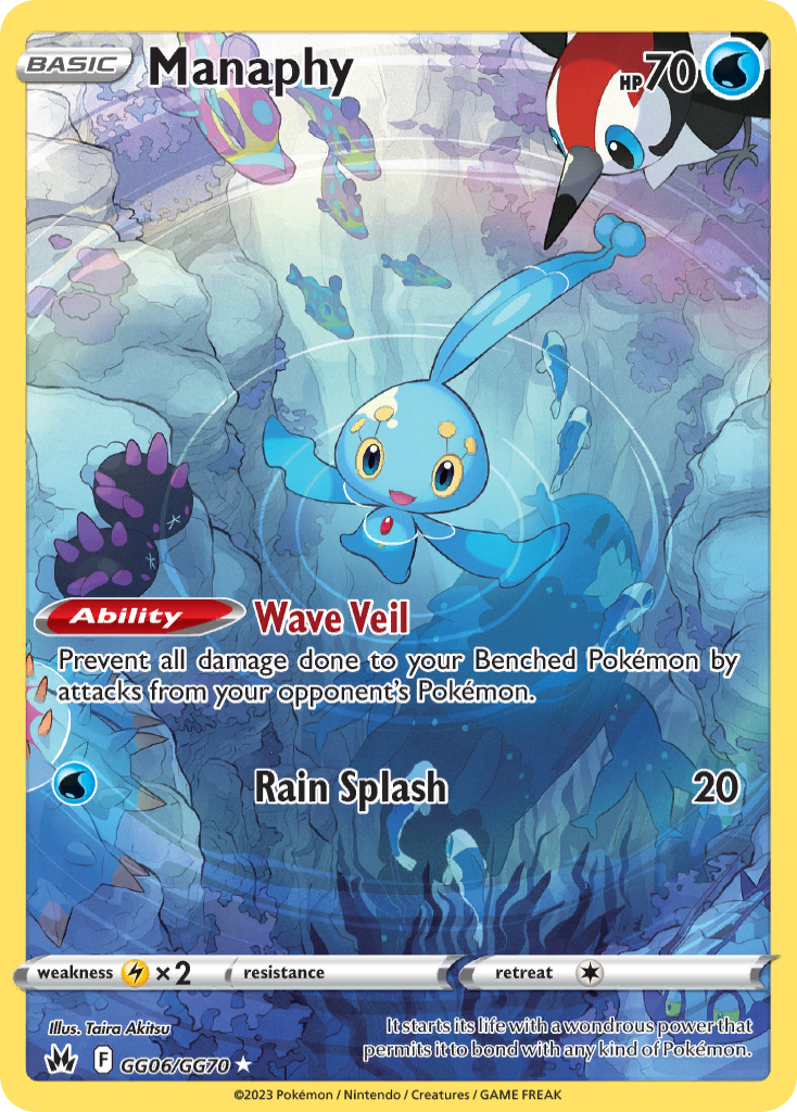 Manaphy 006/70 Trainer Gallery Rare Holo