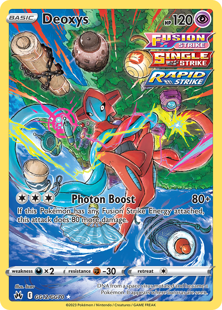 Deoxys 012/70 Trainer Gallery Rare Holo