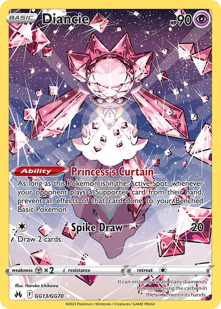 Diancie 013/70 Trainer Gallery Rare Holo