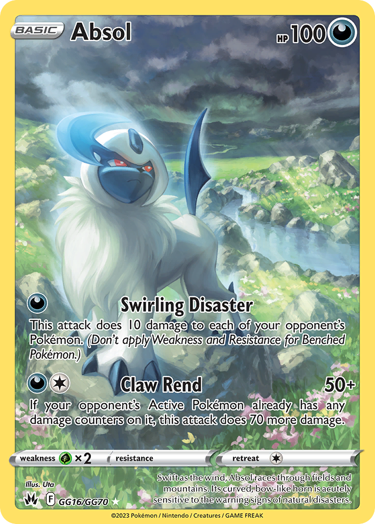 Absol 016/70 Trainer Gallery Rare Holo