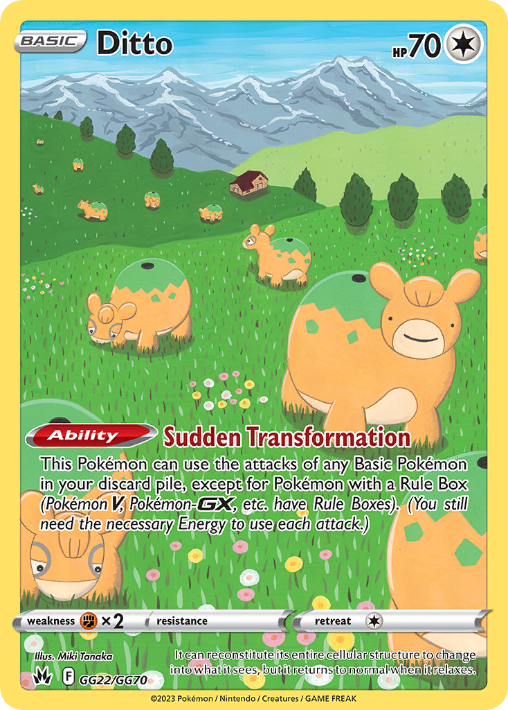 Ditto 022/70 Trainer Gallery Rare Holo