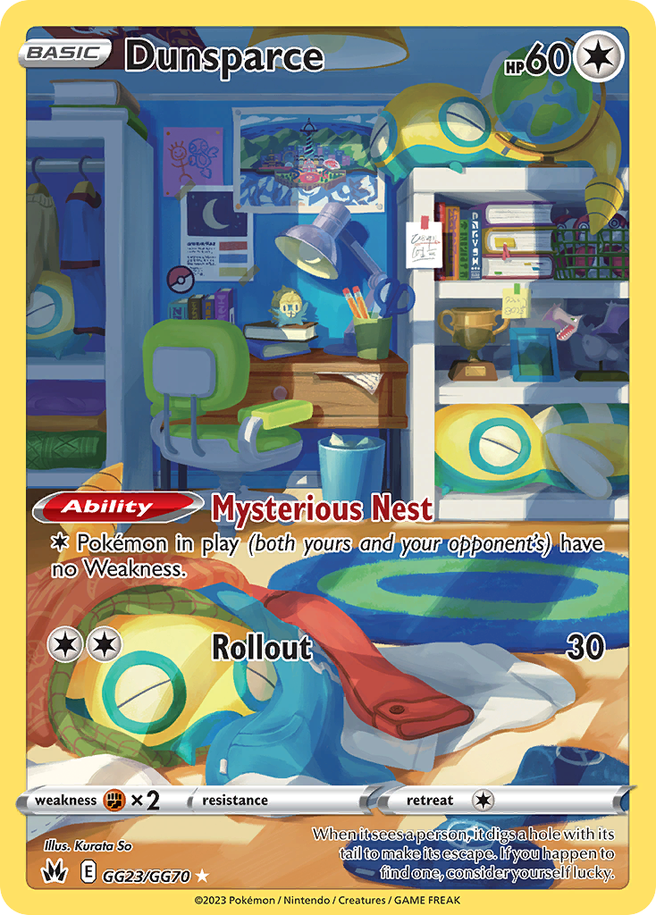 Dunsparce 023/70 Trainer Gallery Rare Holo