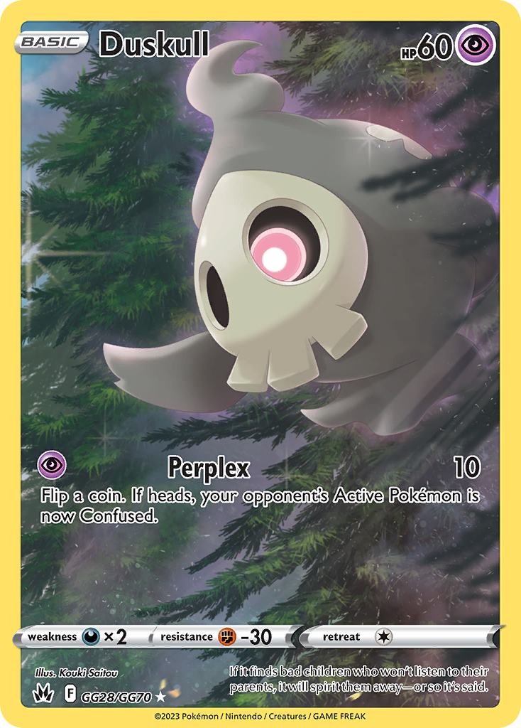 Duskull 028/70 Trainer Gallery Rare Holo