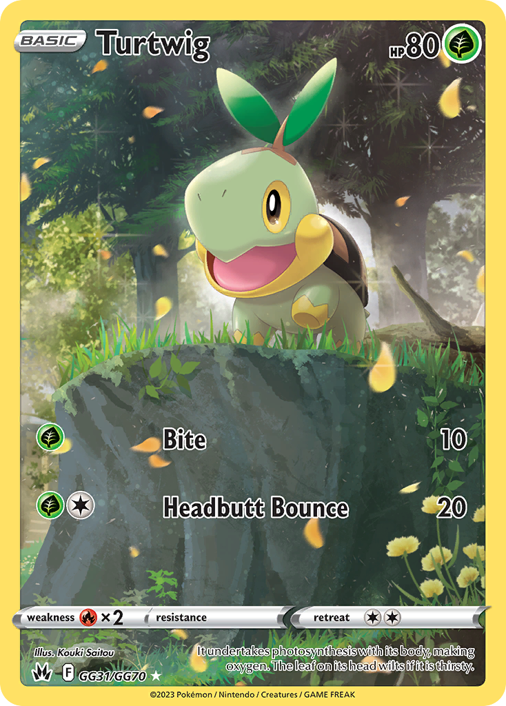 Turtwig 031/70 Trainer Gallery Rare Holo