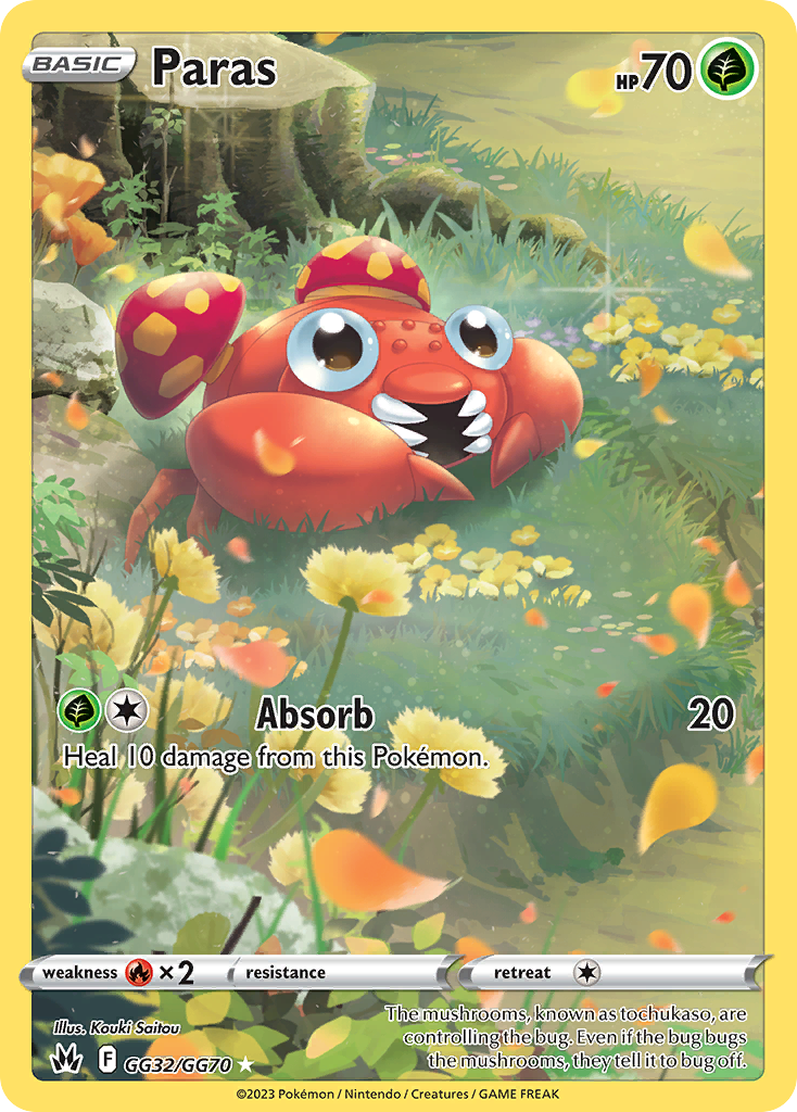 Paras 032/70 Trainer Gallery Rare Holo