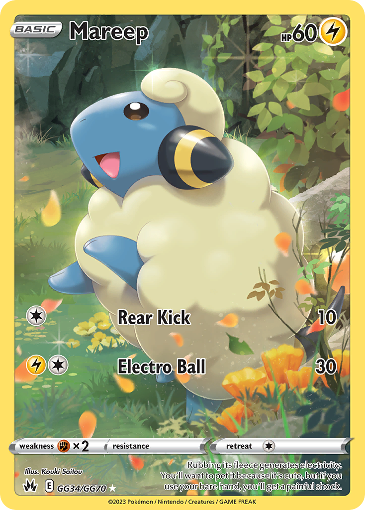 Mareep 034/70 Trainer Gallery Rare Holo