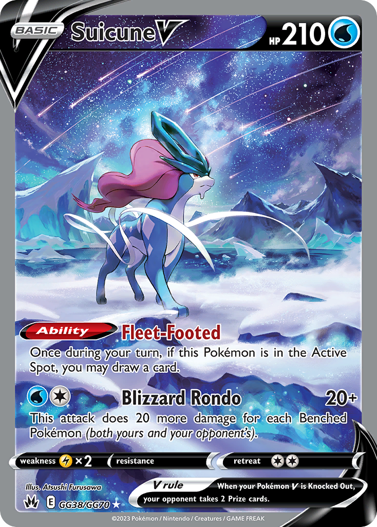 Suicune V 038/70 Rare Holo V
