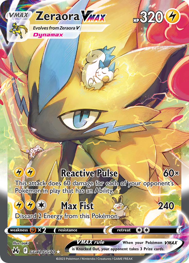Zeraora VMAX 042/70 Rare Holo VMAX
