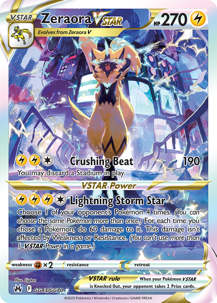 Zeraora VSTAR 043/70 Rare Holo VSTAR
