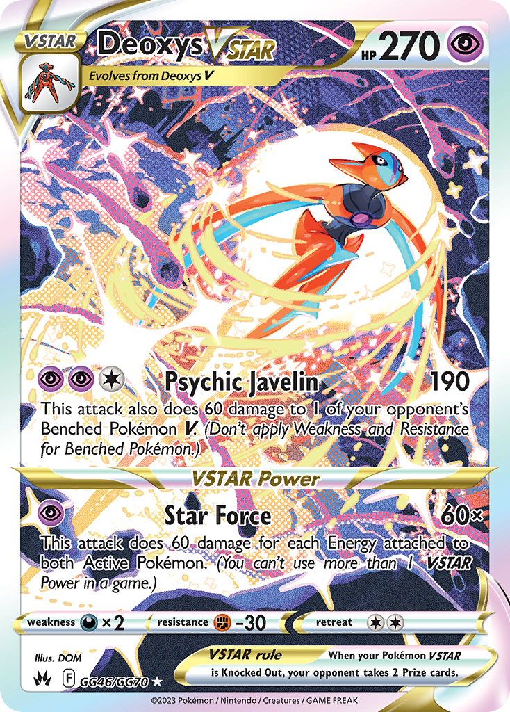 Deoxys VSTAR 046/70 Rare Holo VSTAR