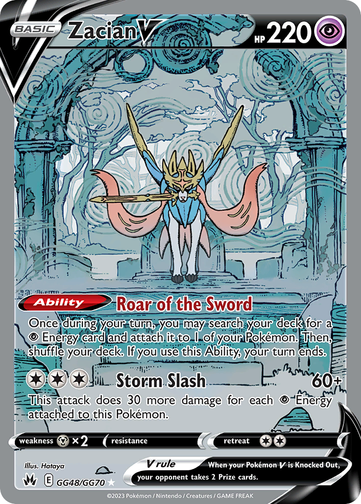 Zacian V 048/70 Rare Holo V