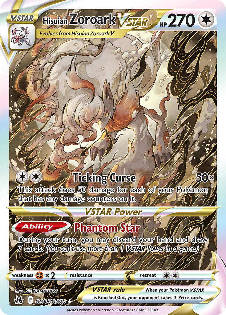 Hisuian Zoroark VSTAR 056/70 Rare Holo VSTAR