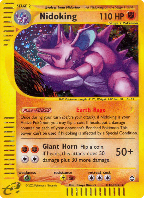 Nidoking 018/182 Rare Holo
