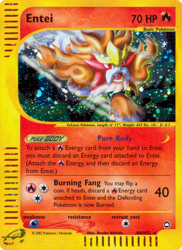 Entei 008/182 Rare Holo