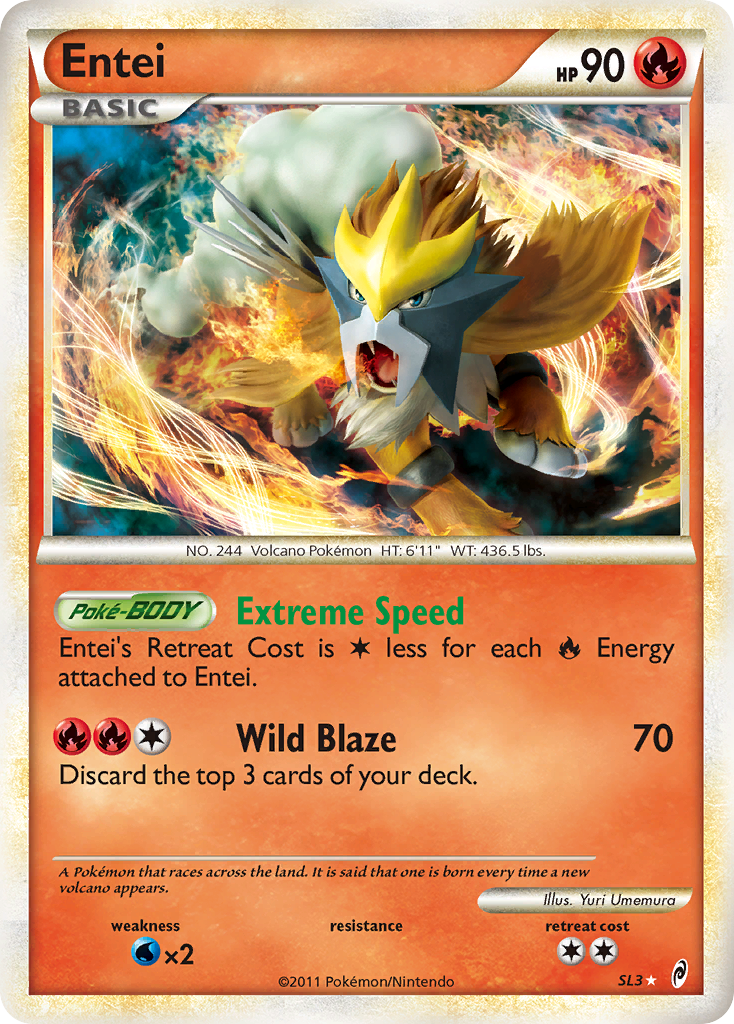 Entei 003/106 Rare Holo