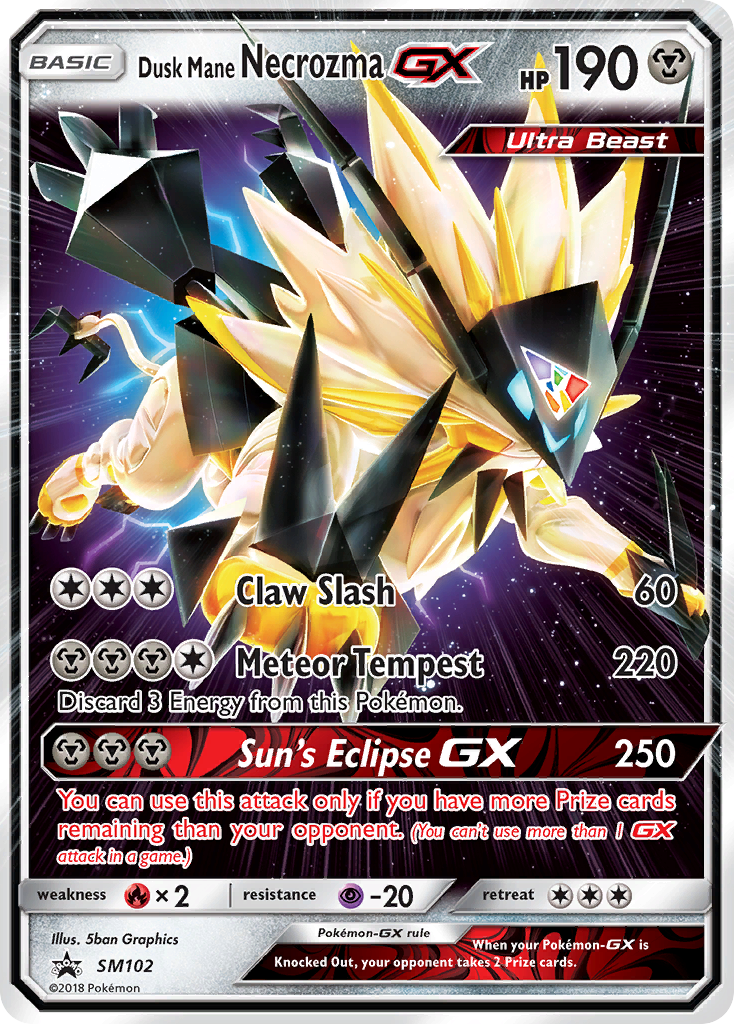 Dusk Mane Necrozma-GX 102/250 Promo