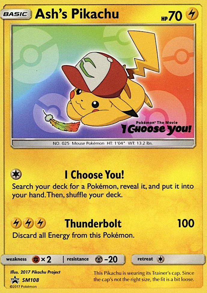 Ash's Pikachu 108/250 Promo