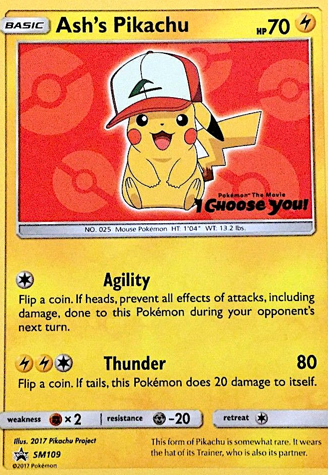 Ash's Pikachu 109/250 Promo