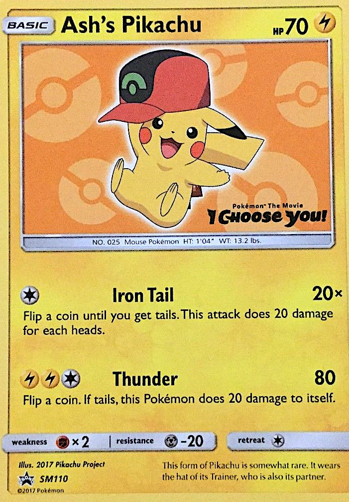 Ash's Pikachu 110/250 Promo