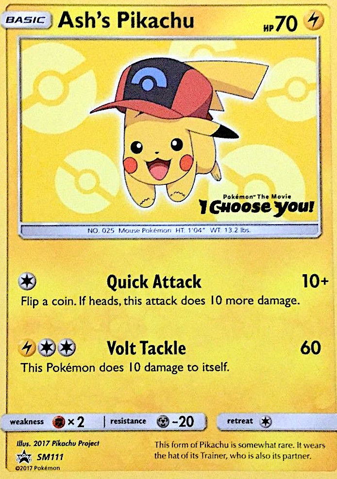 Ash's Pikachu 111/250 Promo