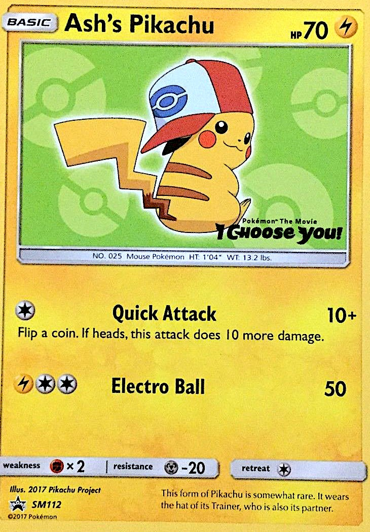 Ash's Pikachu 112/250 Promo