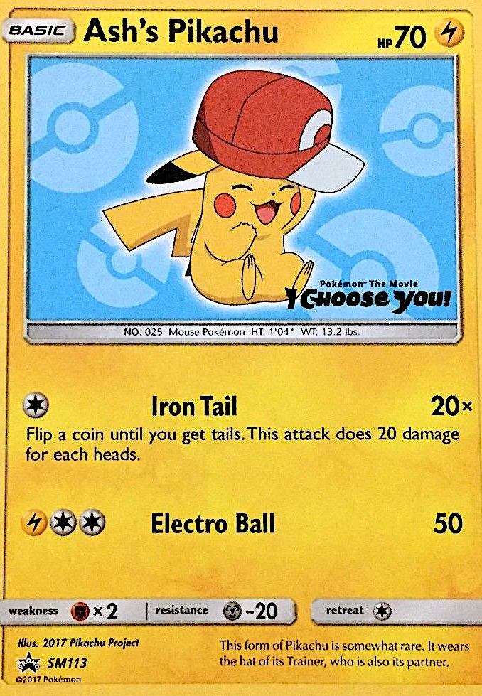 Ash's Pikachu 113/250 Promo
