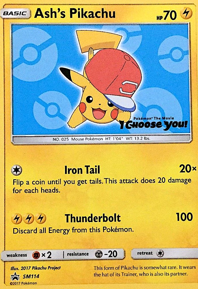 Ash's Pikachu 114/250 Promo