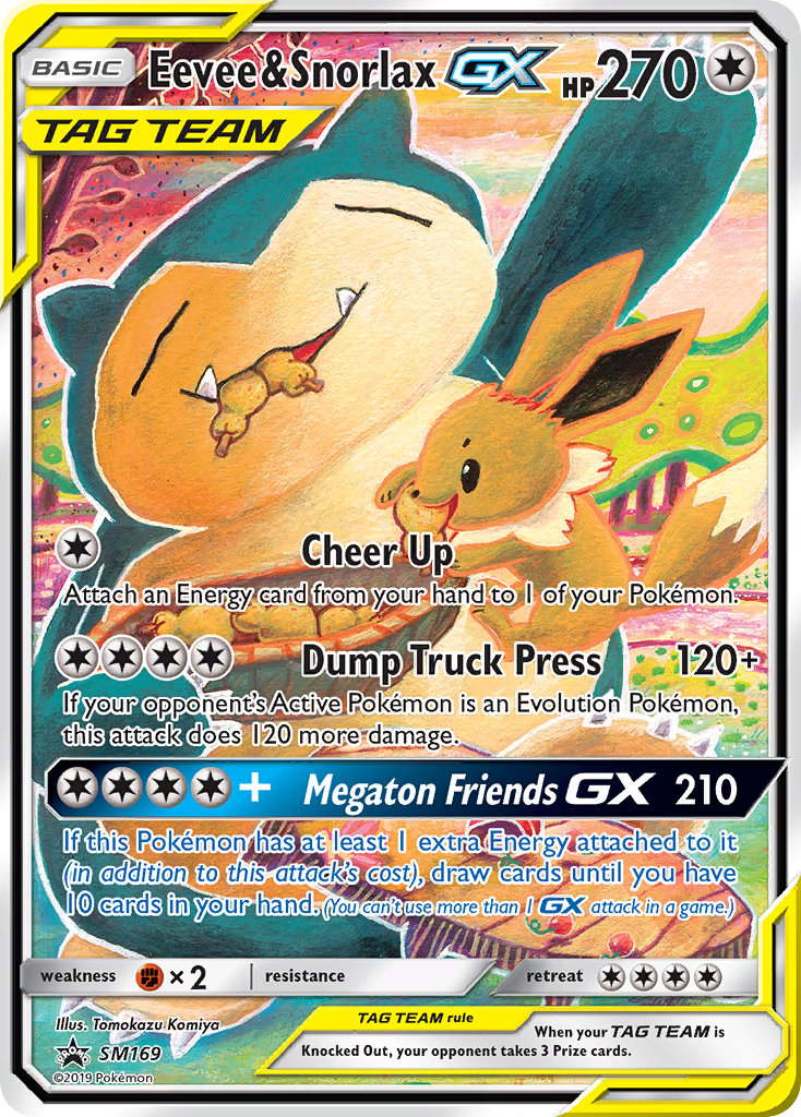 Eevee & Snorlax-GX 169/250 Promo