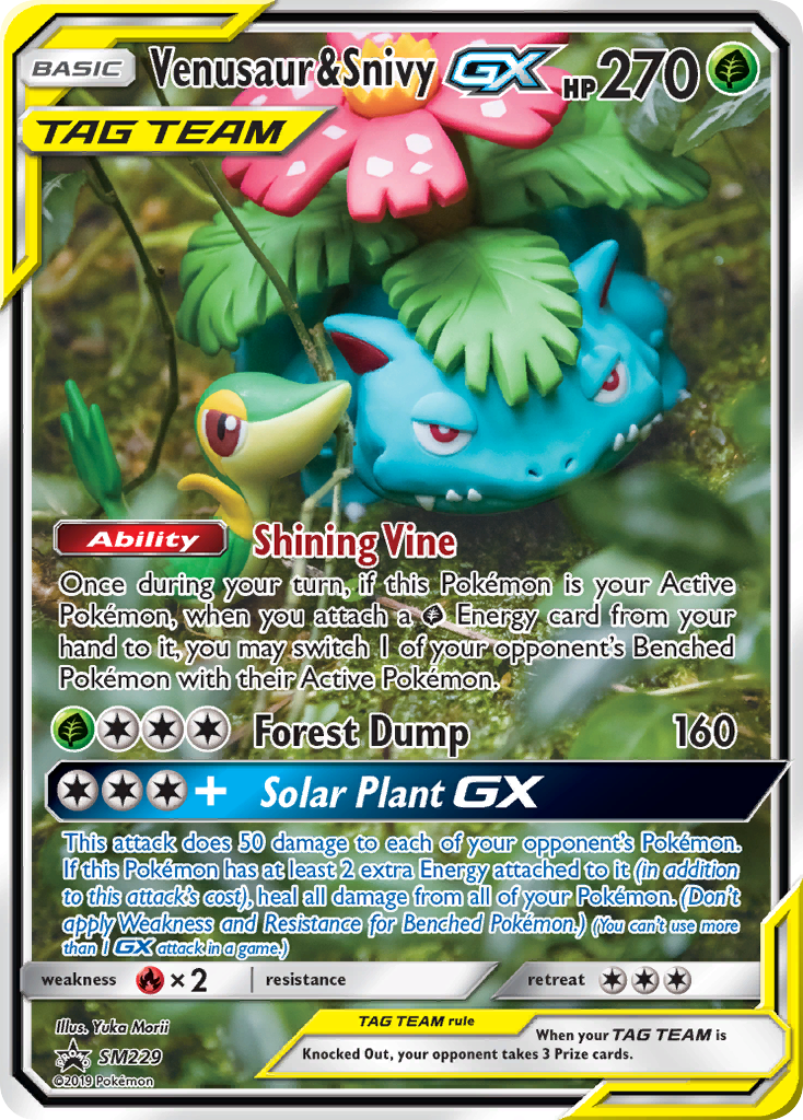Venusaur & Snivy-GX 229/250 Promo