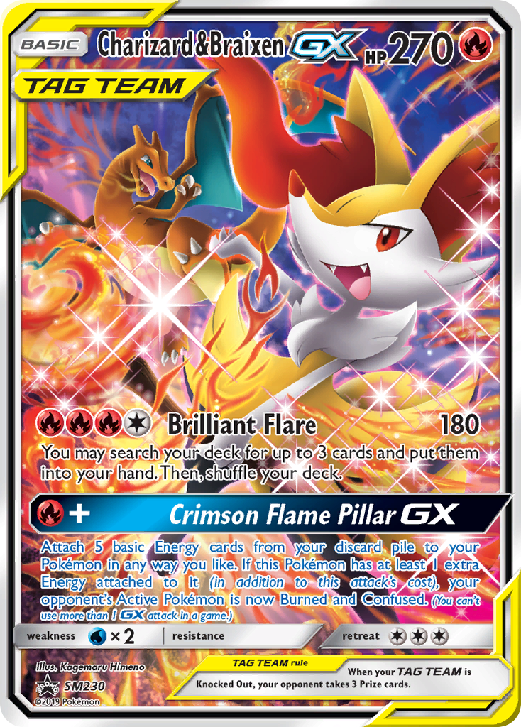 Charizard & Braixen-GX 230/250 Promo