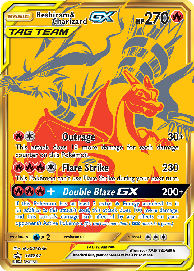 Reshiram & Charizard-GX 247/250 Promo