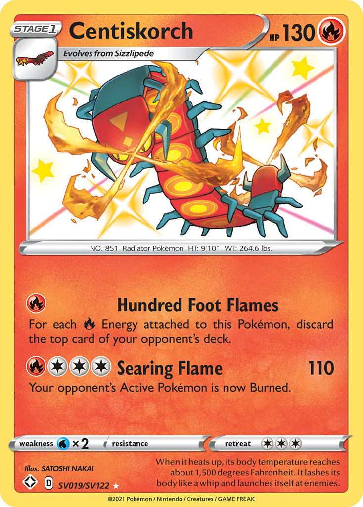Centiskorch 019/122 Rare Shiny
