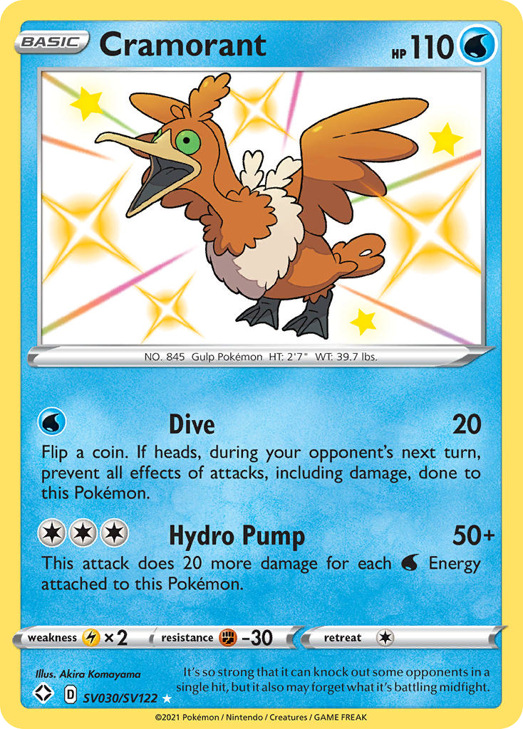 Cramorant 030/122 Rare Shiny