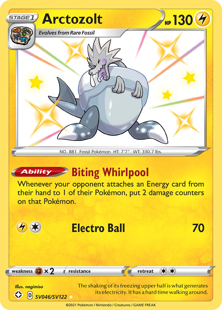 Arctozolt 046/122 Rare Shiny