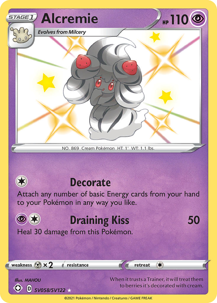 Alcremie 058/122 Rare Shiny